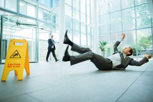 slip and fall injury in corporate sector