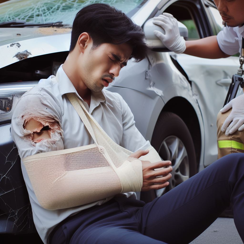 injury and traumas after a car accident