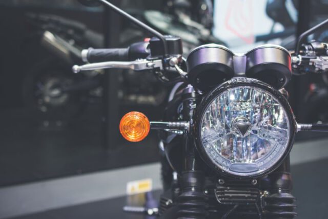 motorcycle close up