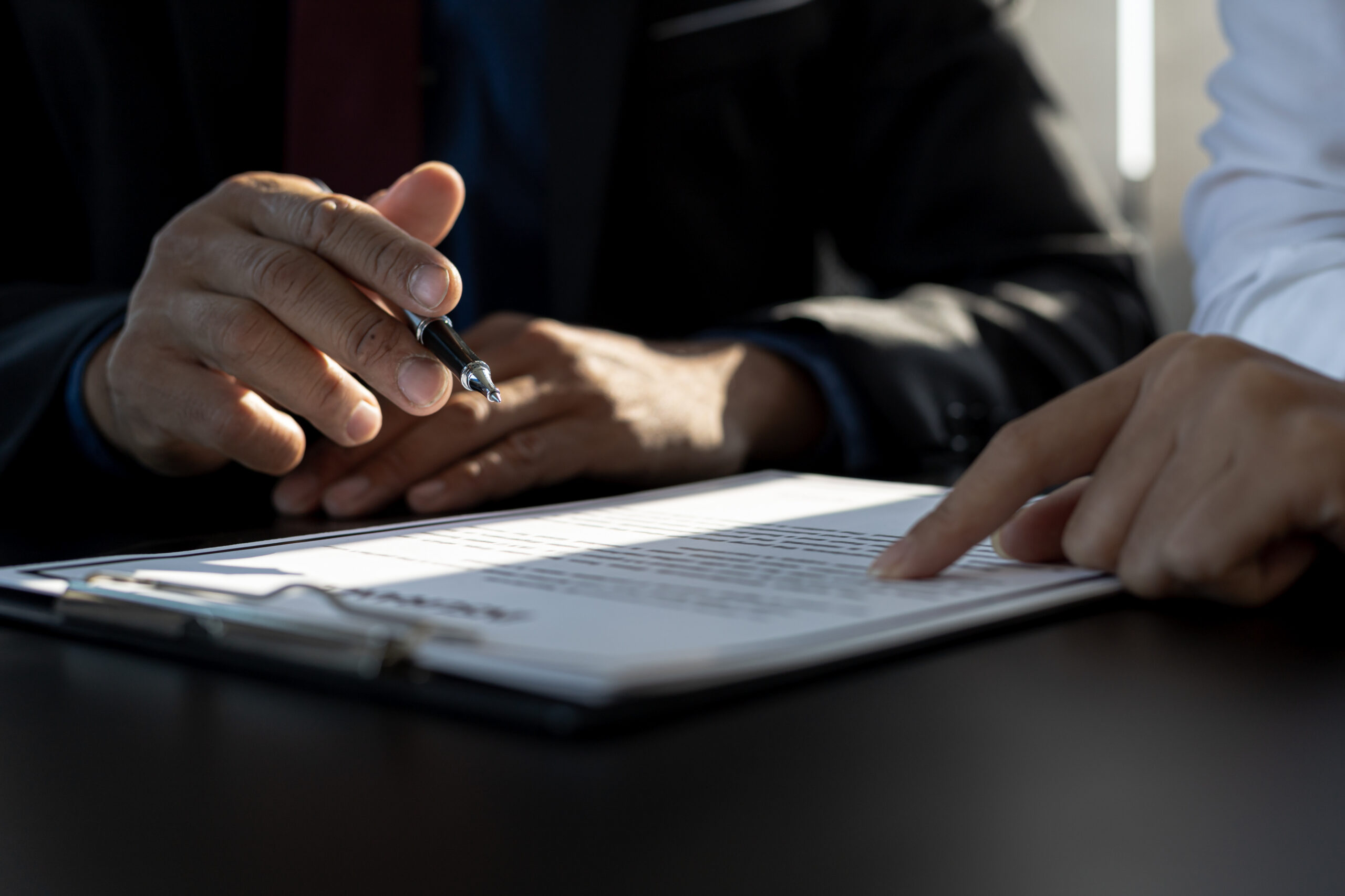 signing a contract